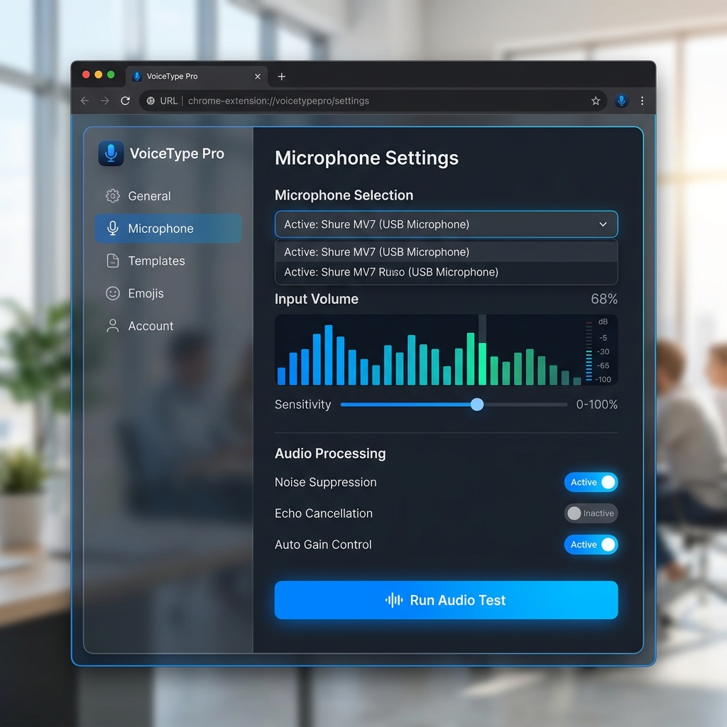 VoiceType Pro Mockup